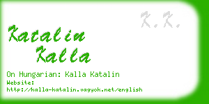 katalin kalla business card